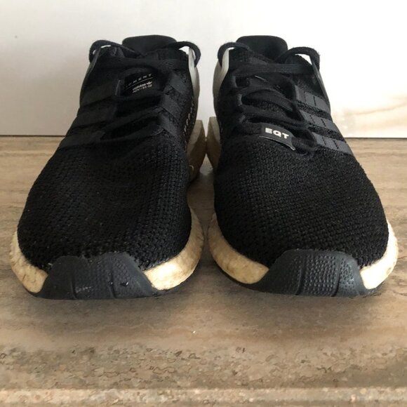 Black and White Adidas EQT Sneakers Size 9.5 - Picture 7 of 8